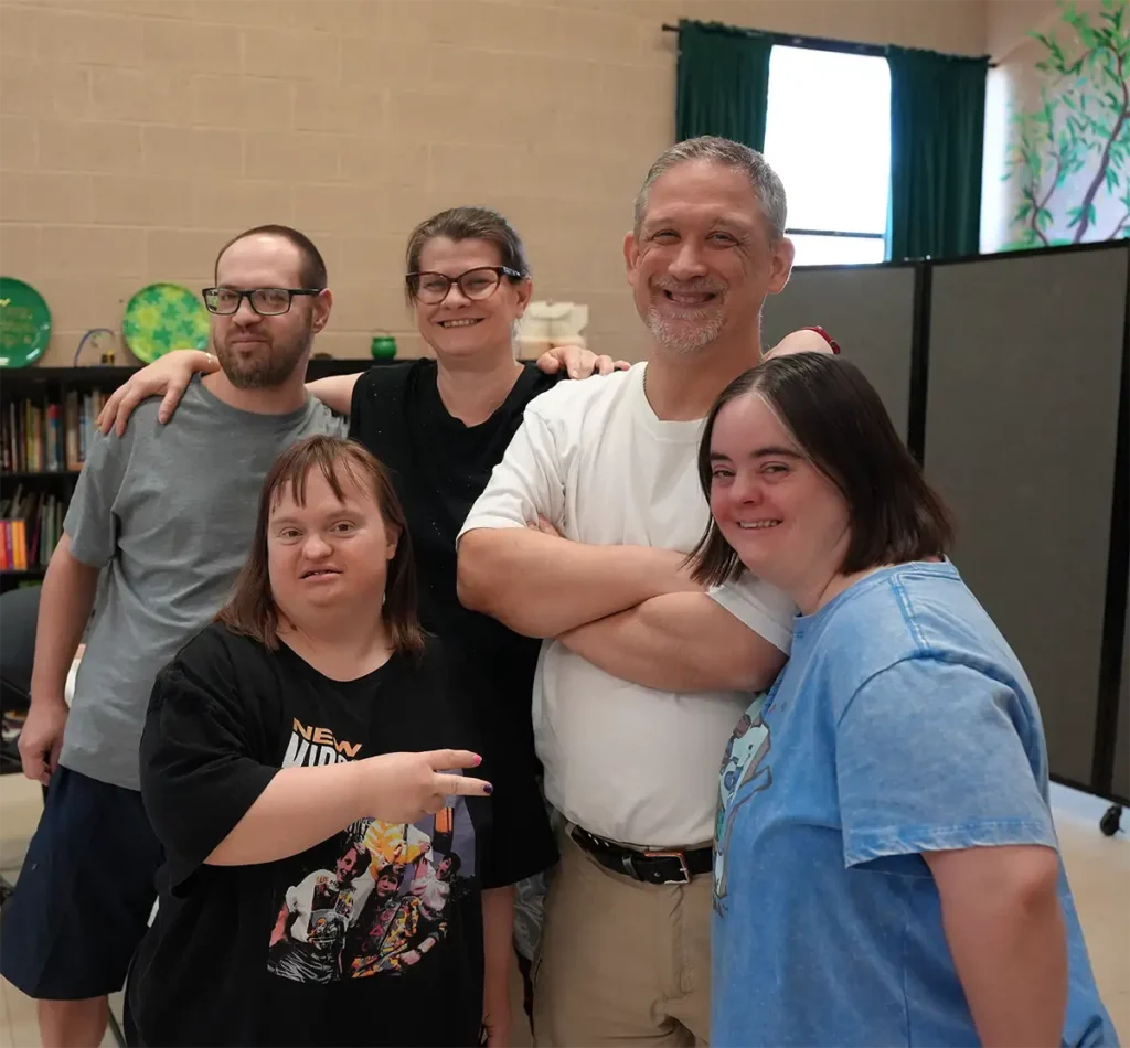 group of people smiling