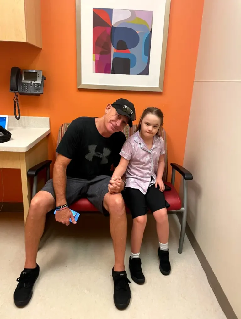 father with special needs daughter