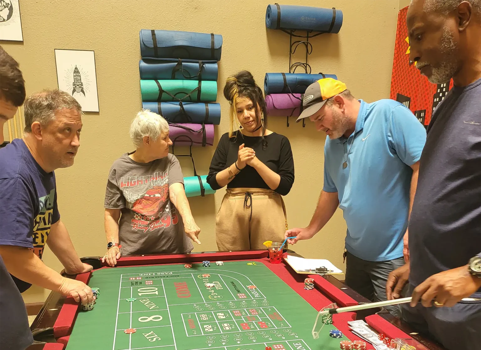 casino day with Redwood Family Care Network individuals